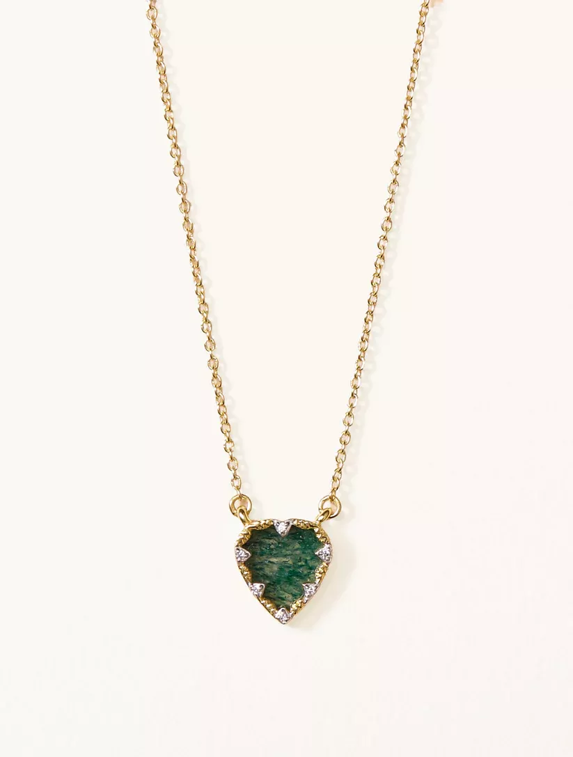 Be Maad Lima collier or j aventurine 38cm ajust