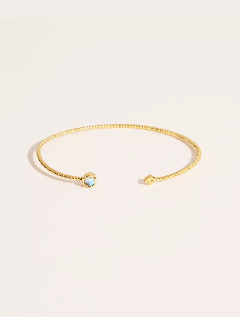 Be Maad Livy bracelet or j labradorite ajust