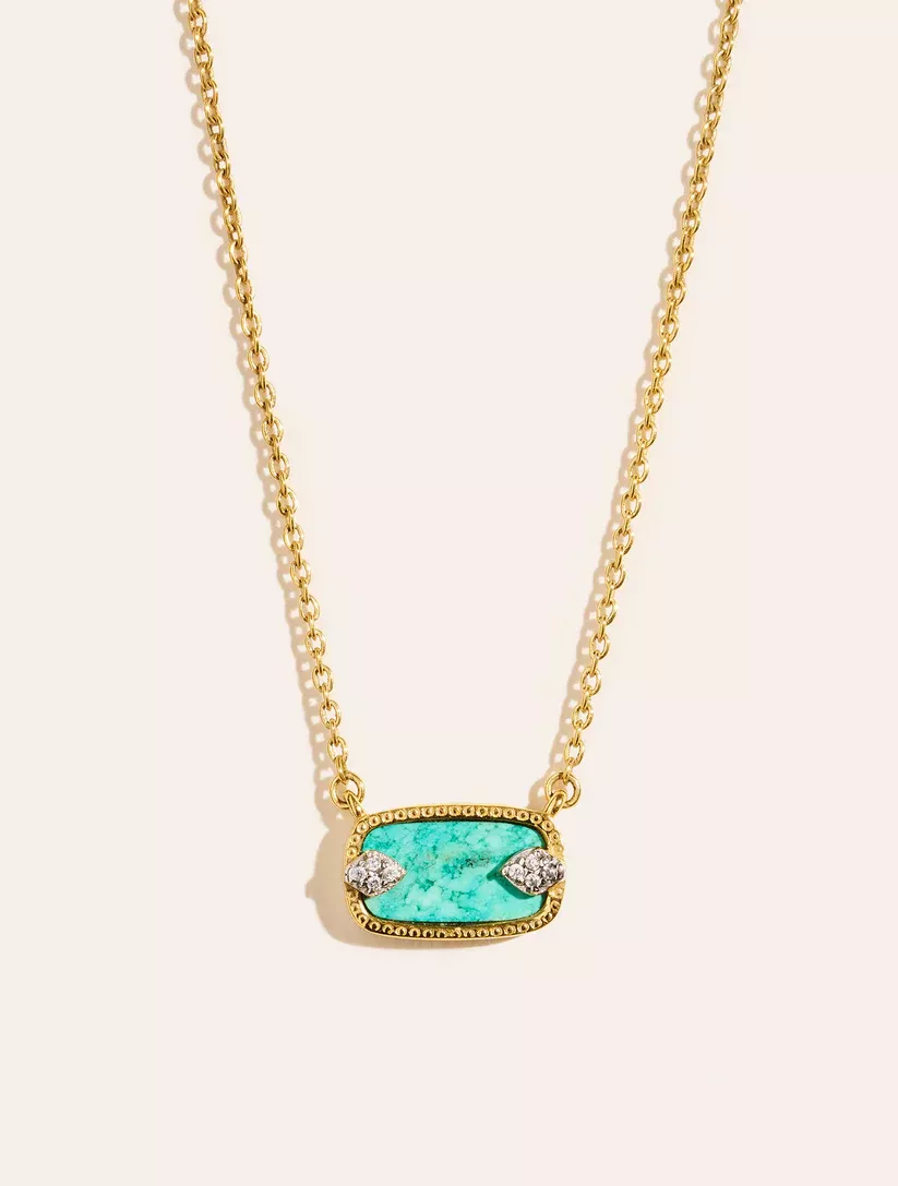 Be Maad Sangha collier turquoise zirc 38 à 43cm