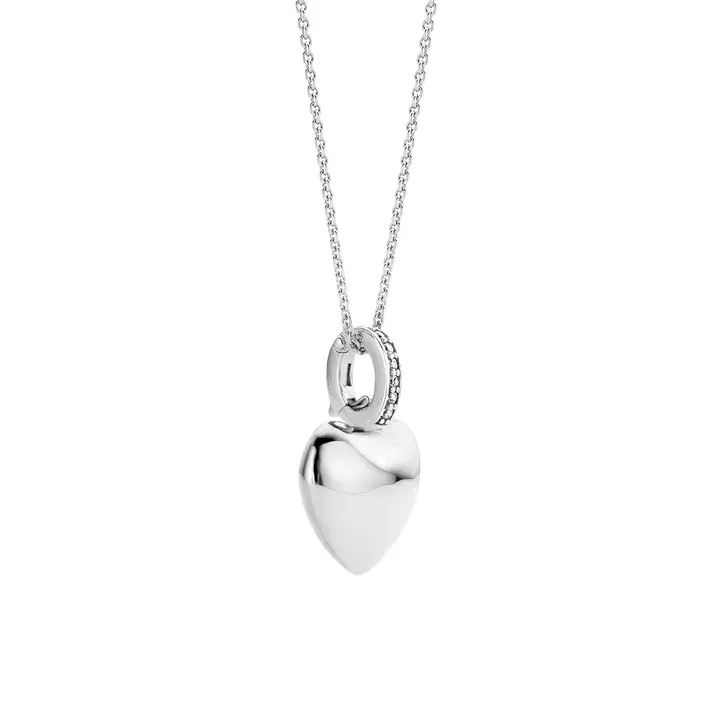 Ti Sento collier fin coeur argent 42cm