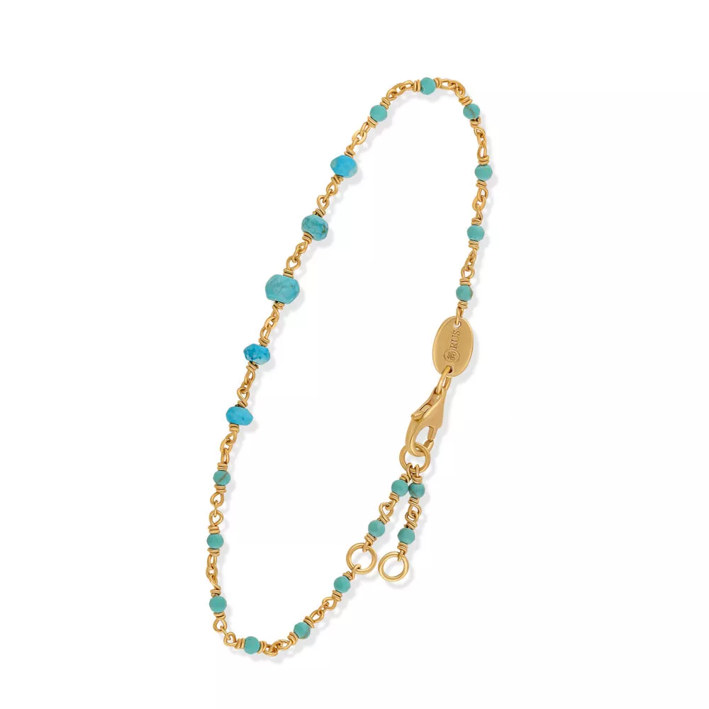 Orus jaune bracelet amazonite 18cm ajust