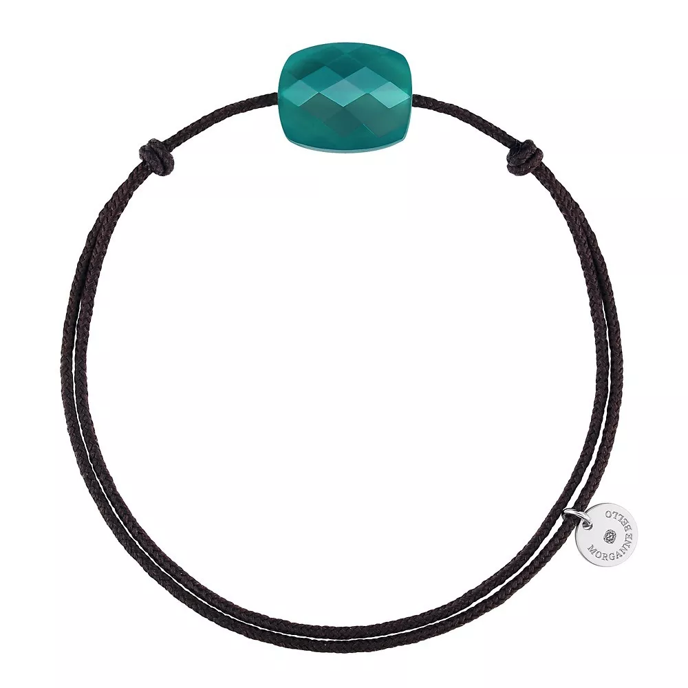 Morgan Bello brac/cordon coussin agate verte
