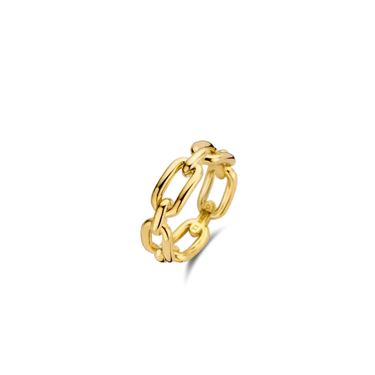 Ti Sento bague maillons or jaune 54mm